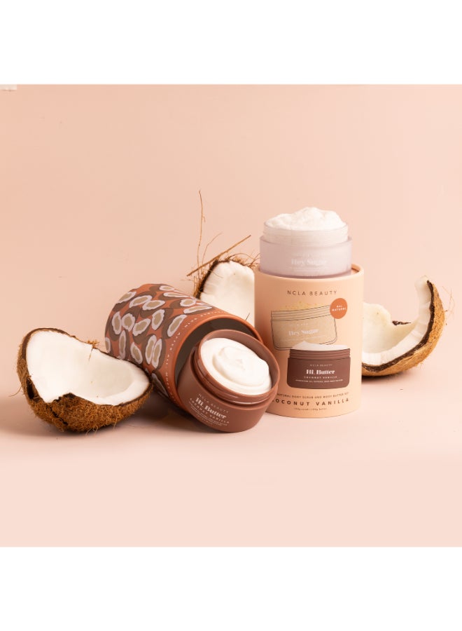 NCLA BEAUTY مجموعة العناية بالجسم من NCLA Beauty بنكهة جوز الهند والفانيليا (مجموعة اكتشاف 100 مل لكل منها) - Image 3